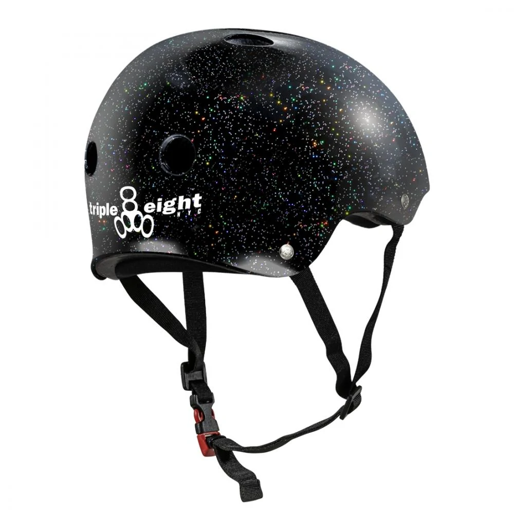 Casque Triple Eight Certified Sweatsaver – Black Glitter