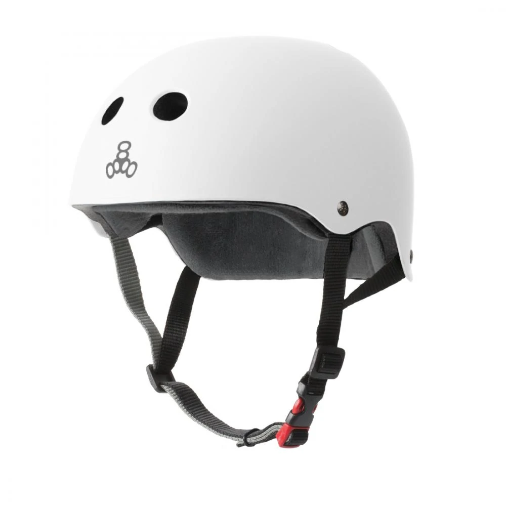 Casque Triple Eight Certified Sweatsaver – White Matte